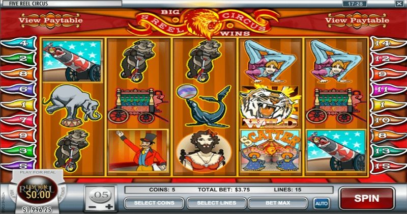 Play in 5 Reel Circus Slot Online from Rival Gaming for free now | www.divxbase.com